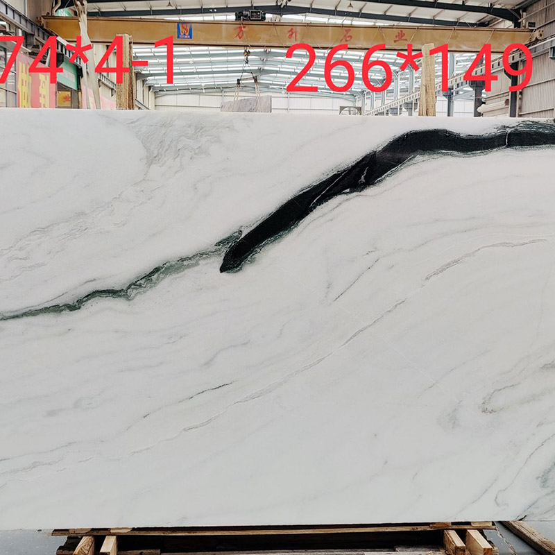 Black And White Jade Slab Countertop Tiles Factory Direct Sales
