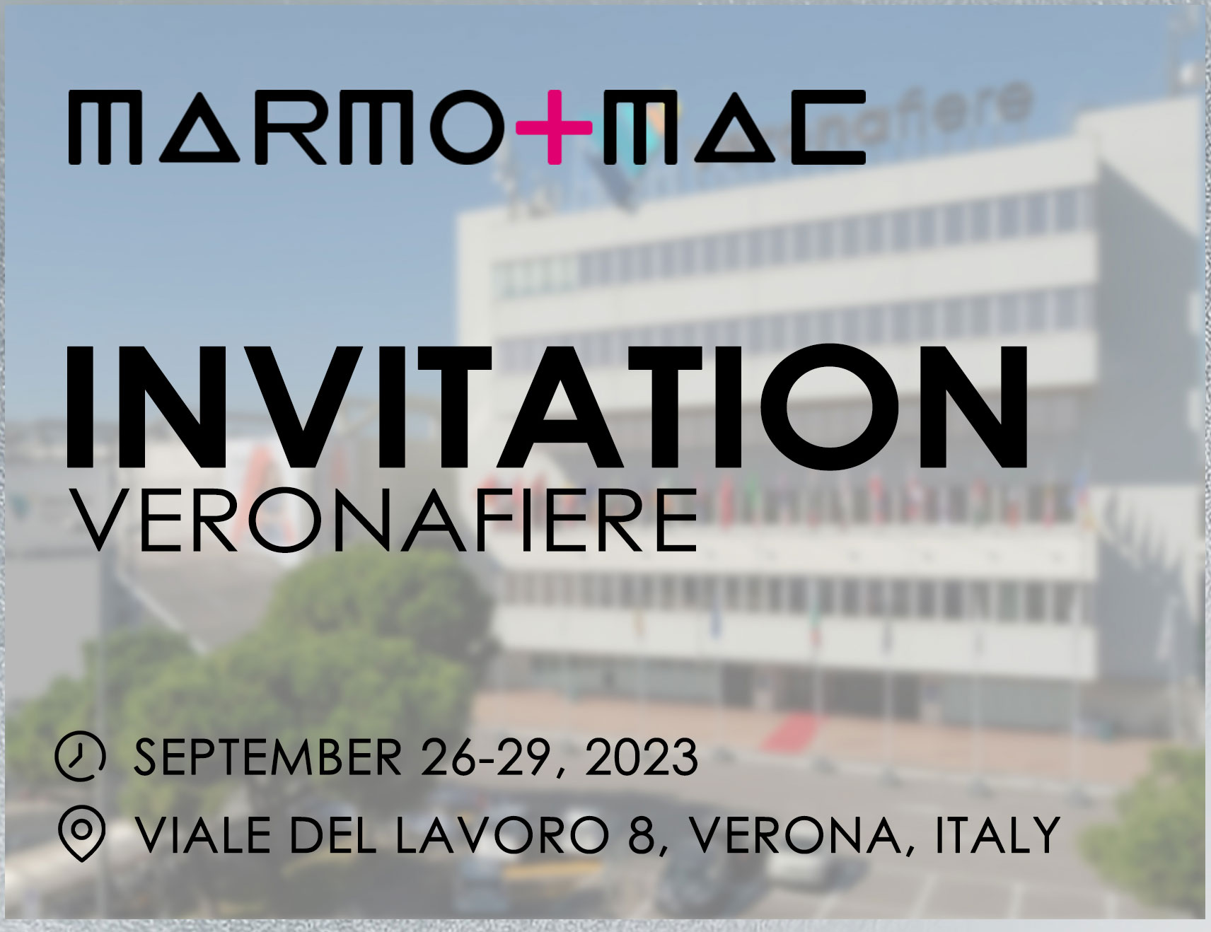 2023 Italian exhibition invitation