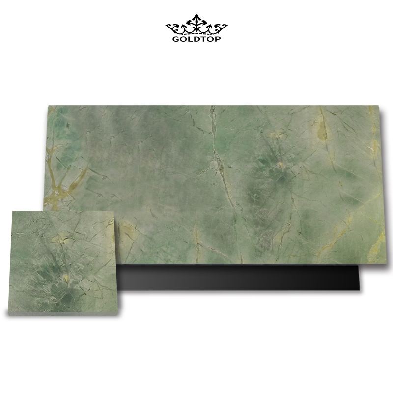 Peacock Green Marble Tile