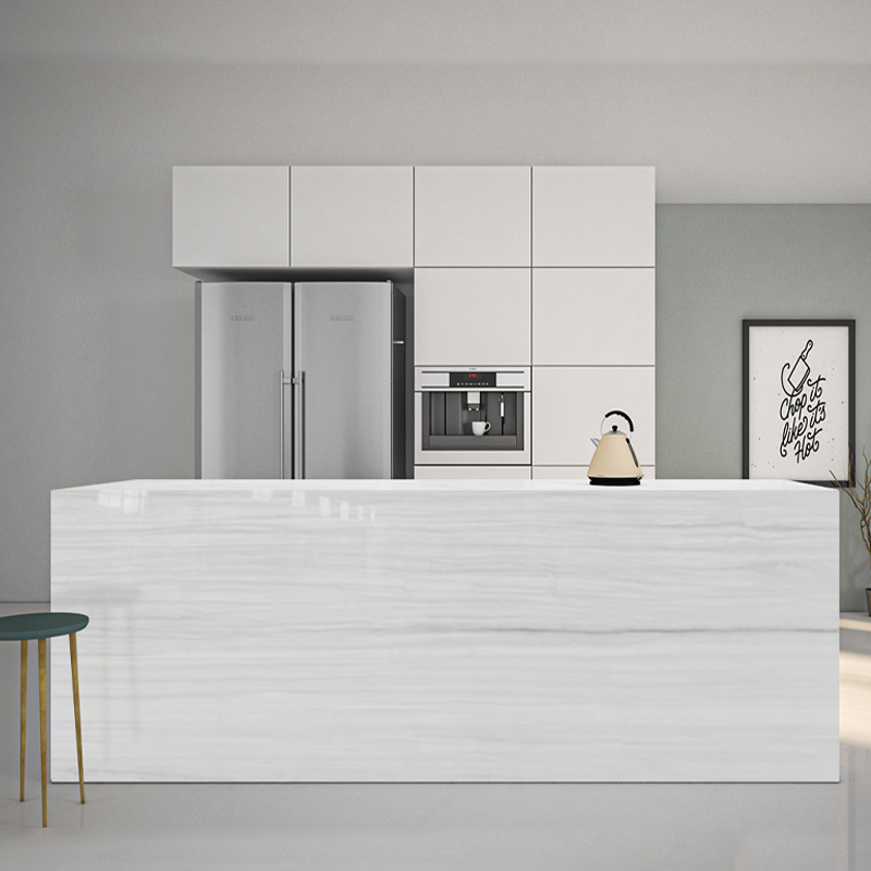 New Style Greece Stellar white Marble Tiles Countertops