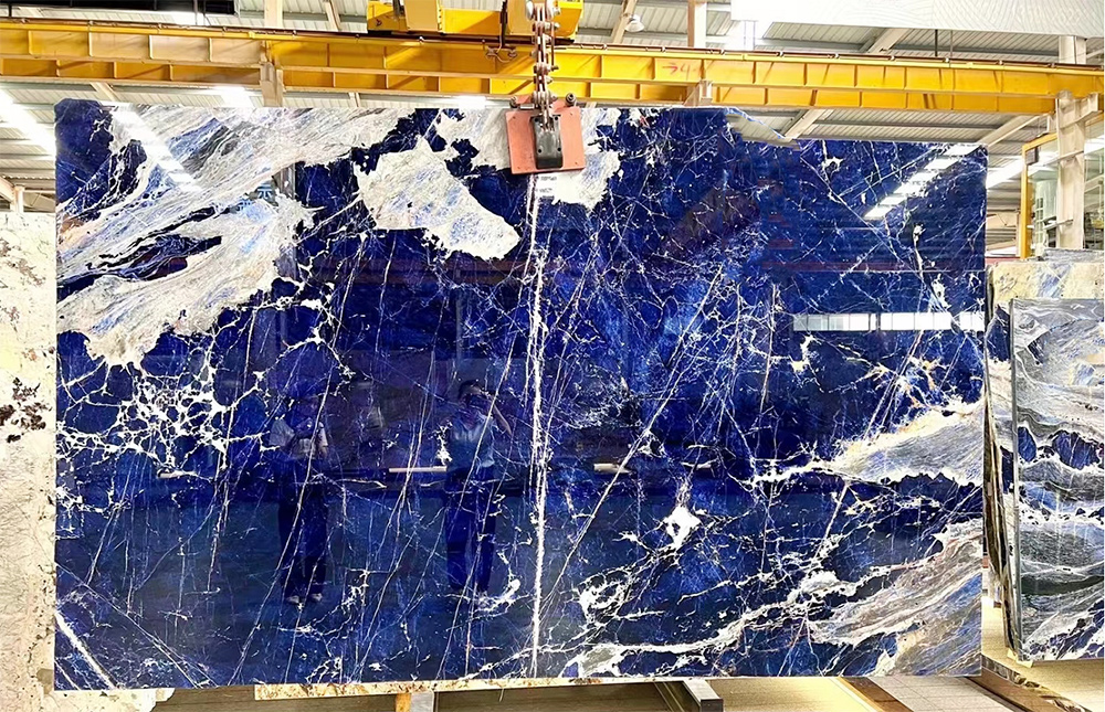 Luxury Stone Blue Sodalite Granite Slab