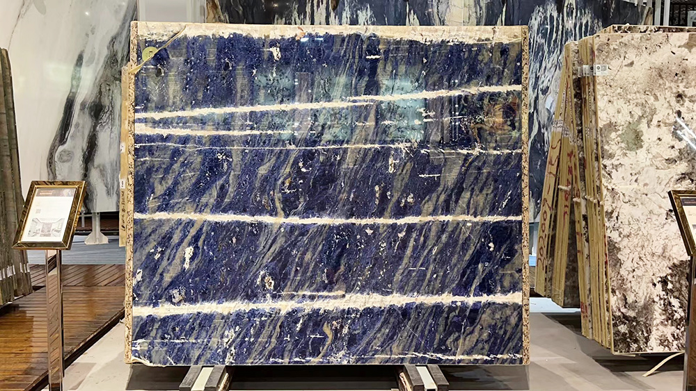 Luxury Stone Blue Sodalite Granite Slab