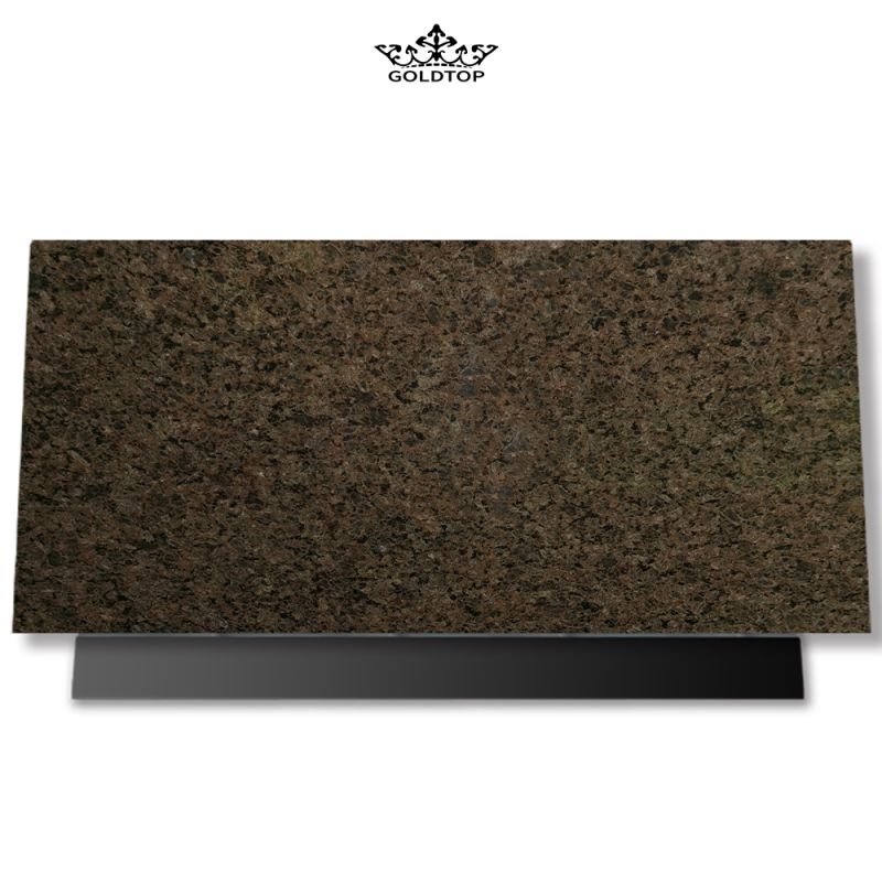 Gold Diamonds Brown Granite Slab