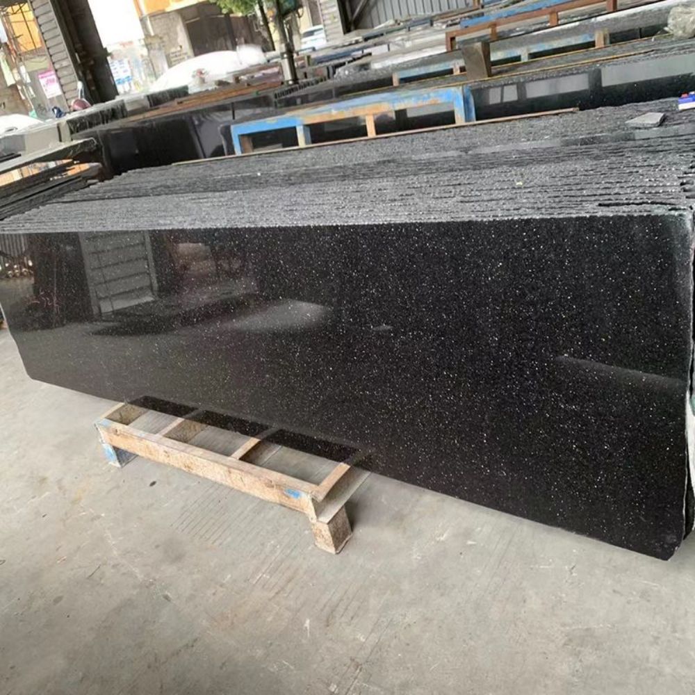 India Black Galaxy Granite Countertop