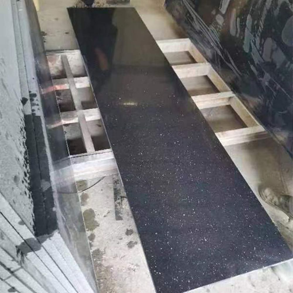 India Black Galaxy Granite Countertop