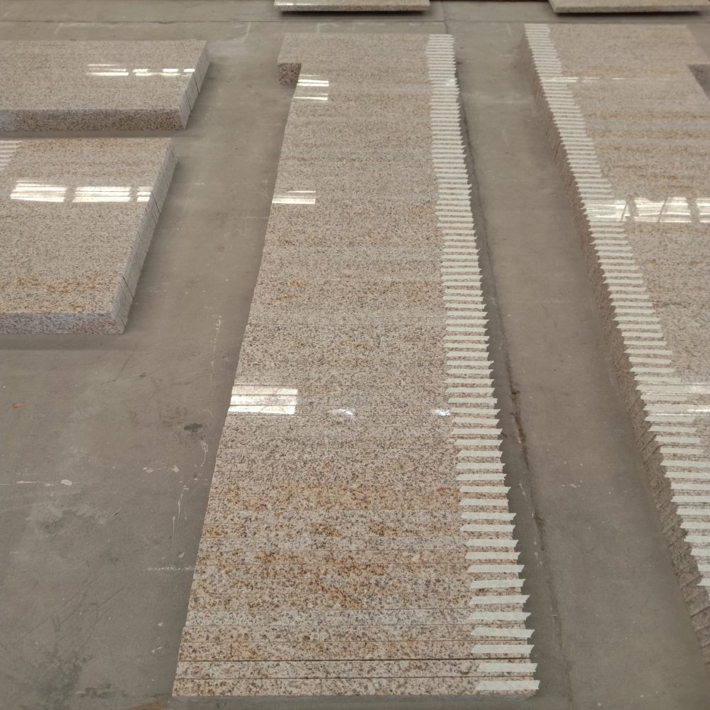 G350 Shandong Rust Yellow Granite Til