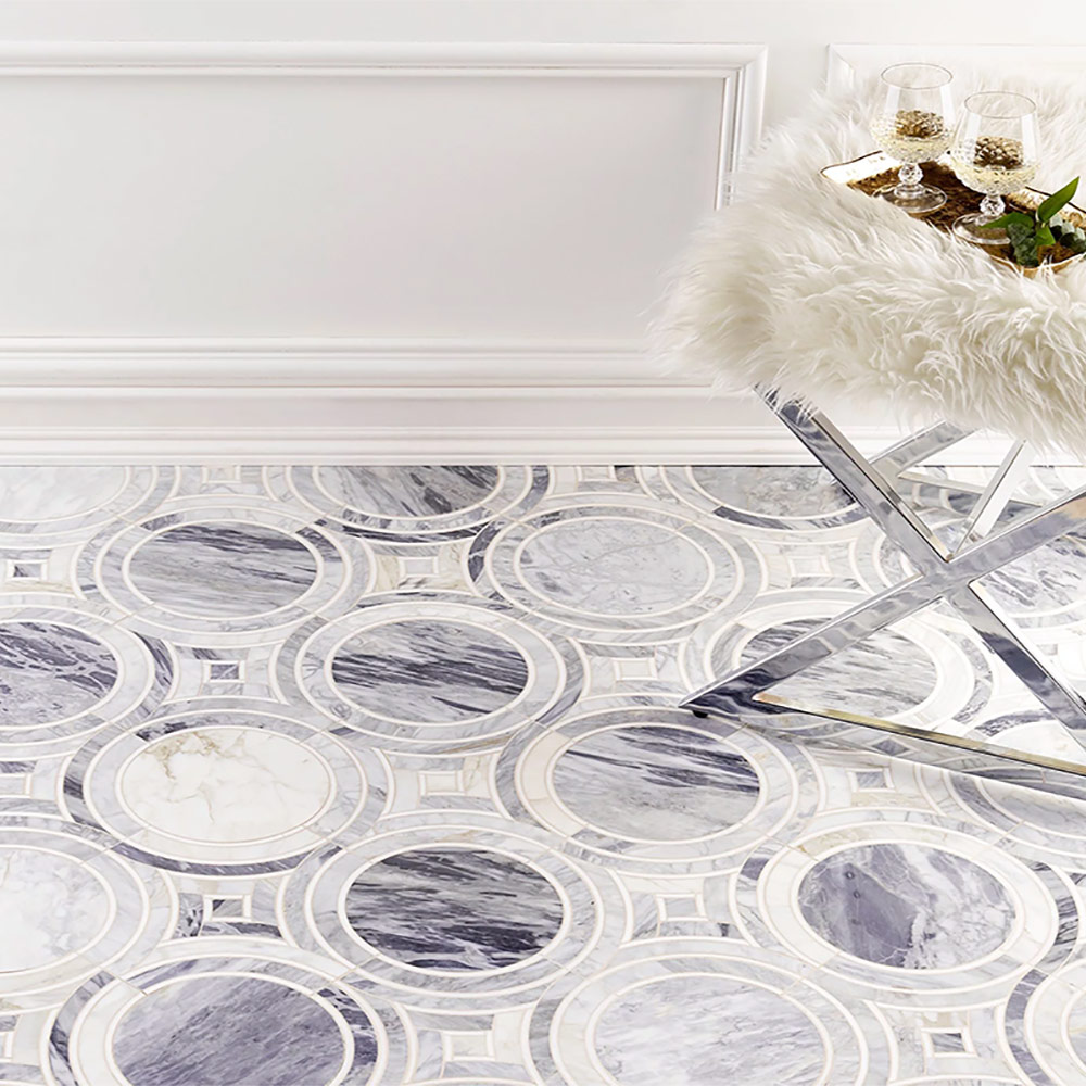 Blue Waterjet Mosaic
