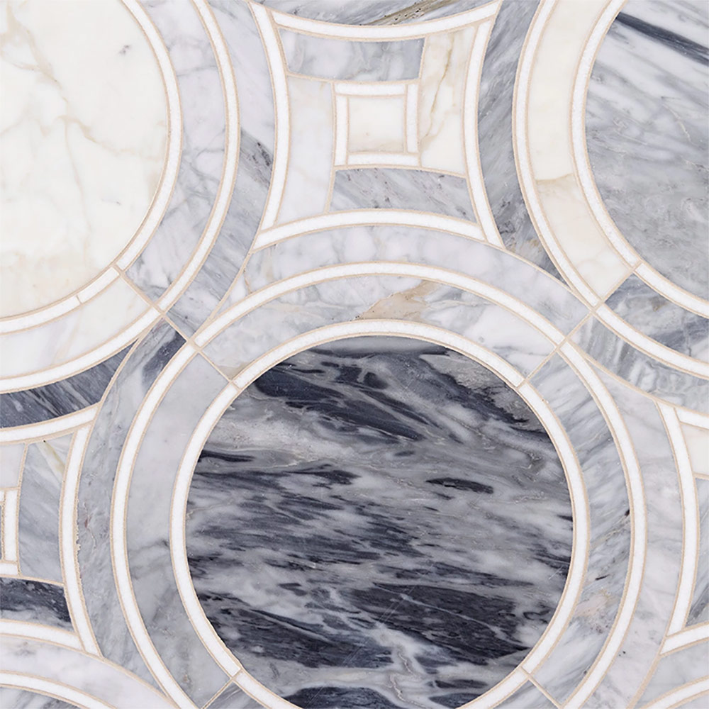 Blue Waterjet Mosaic