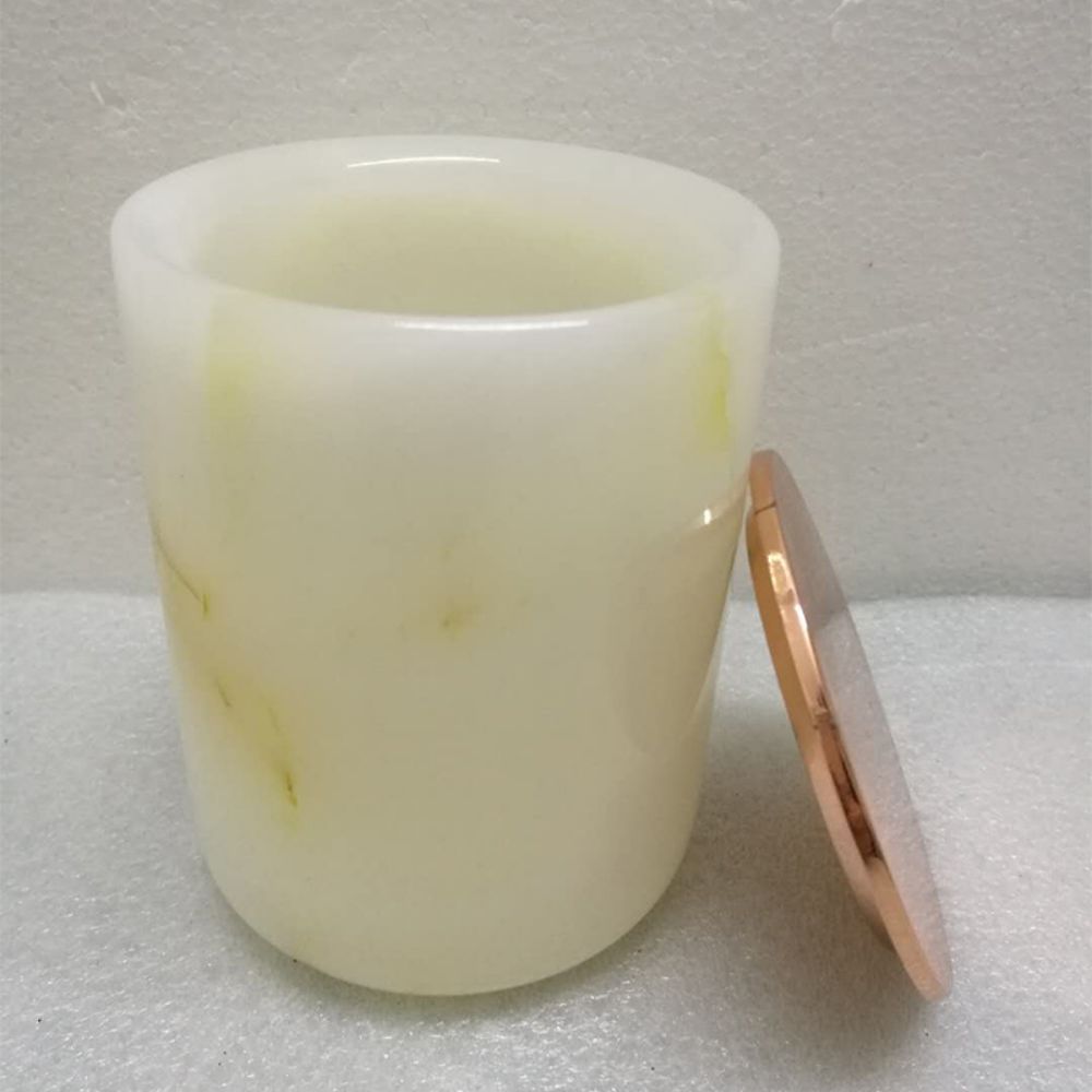 Onyx Stone Craft Candle Jar