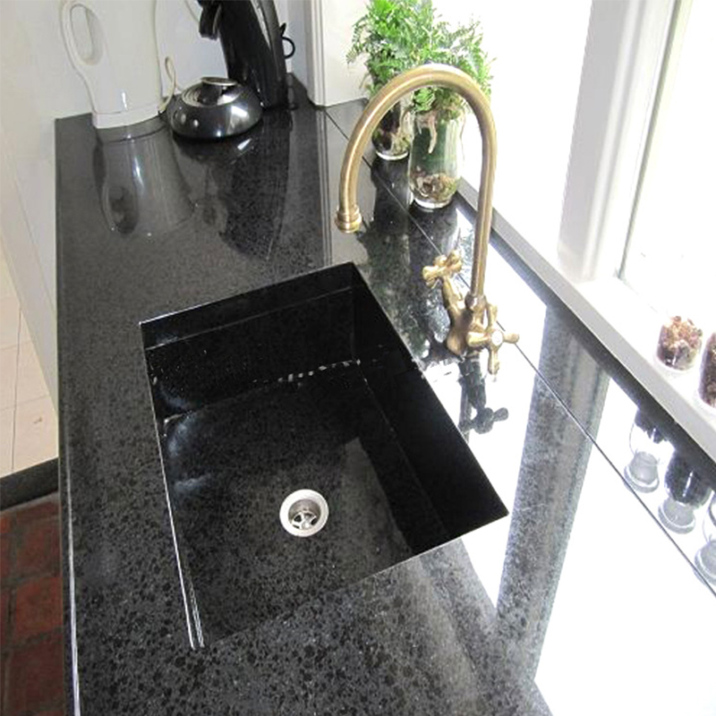 China G684 Black Basalt Black Granite Countertop