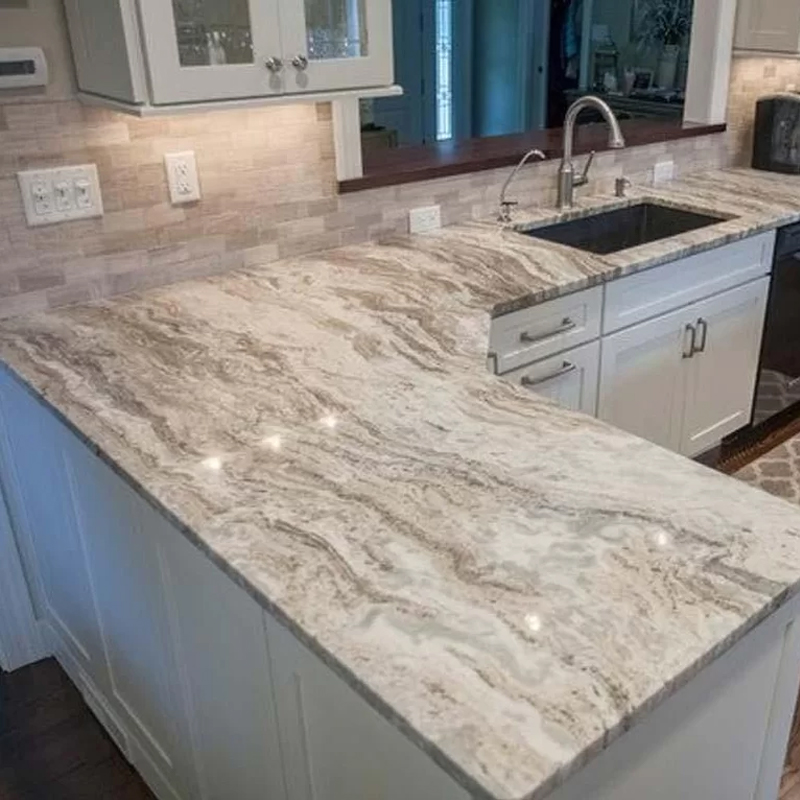 India Fantasy Brown Marble Natural Marble Countertop