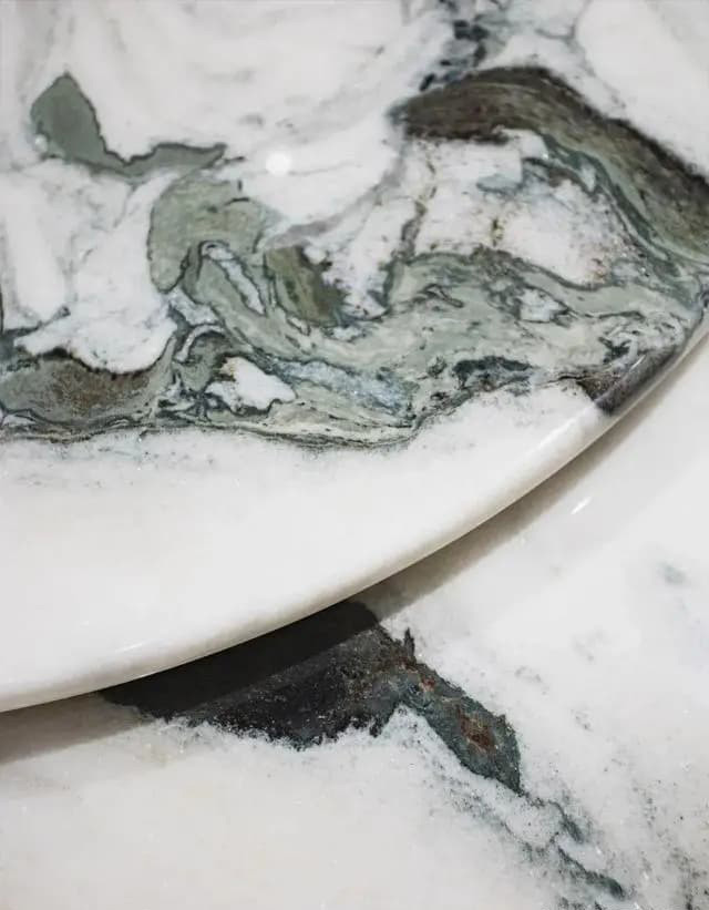 Panda white marble decoration effect sharing, so beautiful!