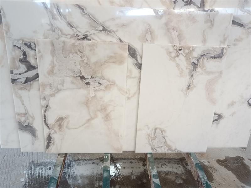 Fendi White Picasso Marble Slab Countertops Customize