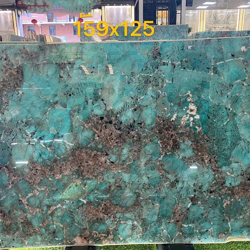 Amazon Green Marble Luxury Stone Table Slab Suppliers