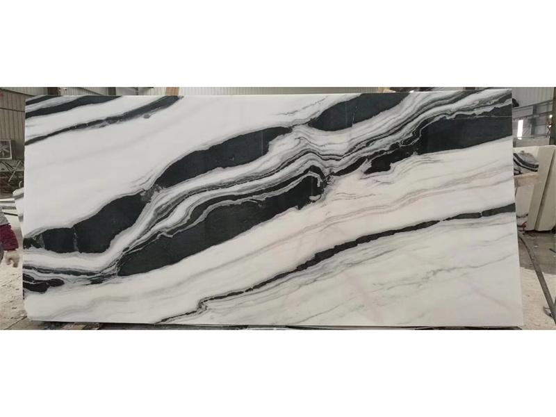 Black And White Marble Slab Floor Tiles Backround Panda China