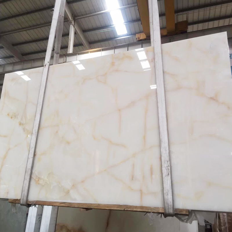 White Onyx Marble Slab Countertop Customize Distributor