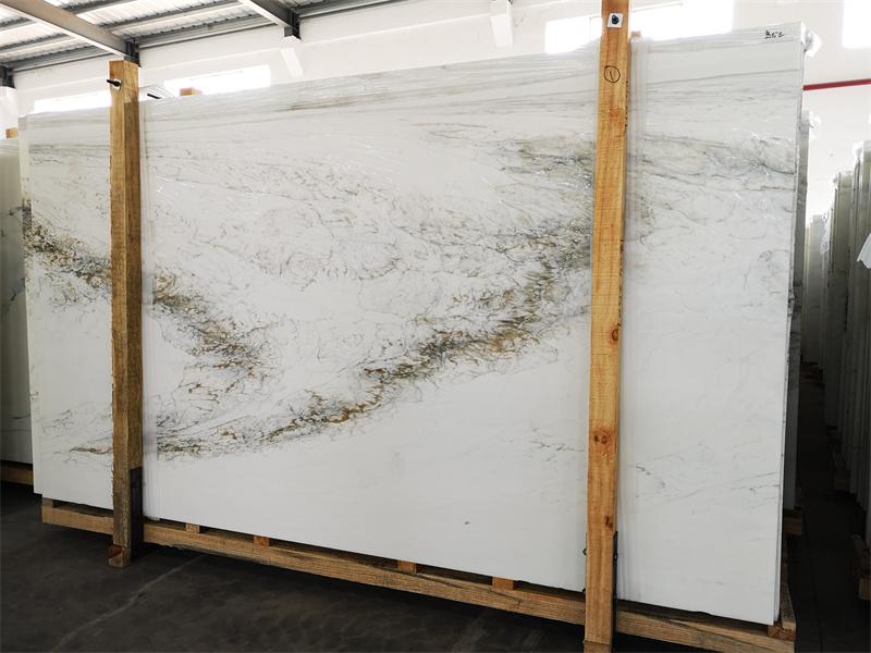 Kartso Nano Crystallized Carrara White Marble Slabs 