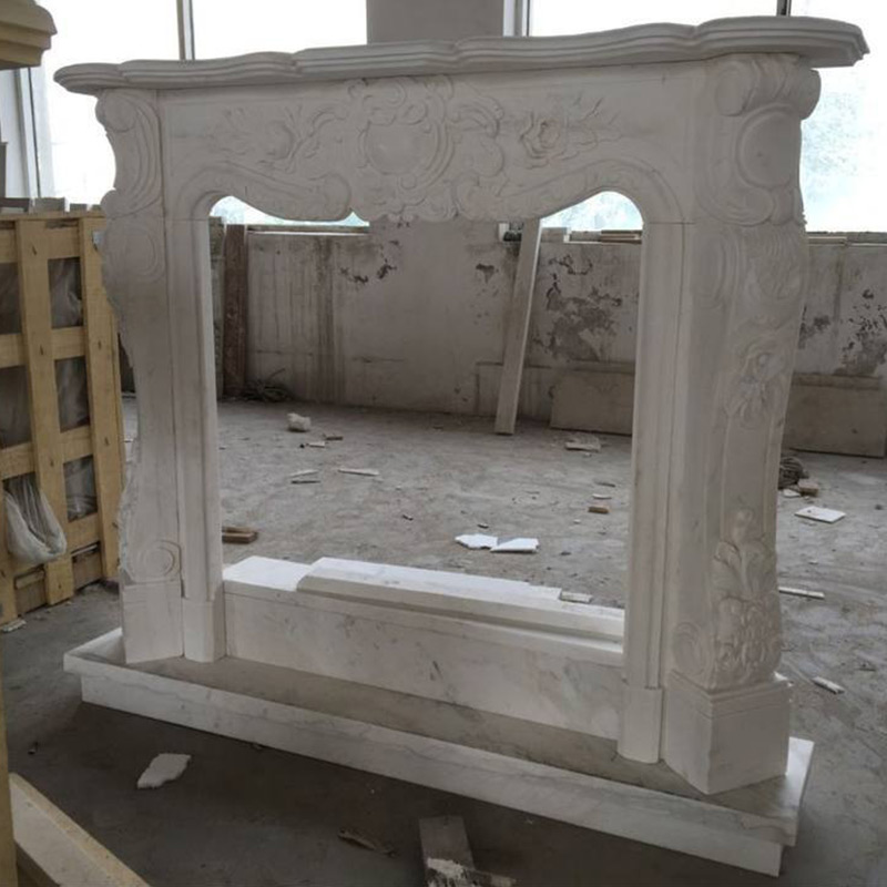 Marble Fireplace Surround Mantel Wall One Piece Wholesale