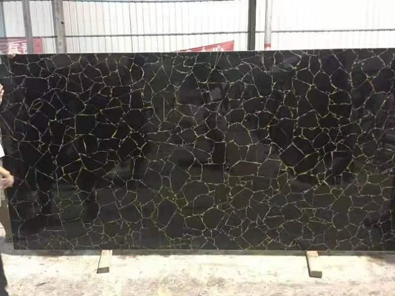 Obsidian Semi-Precious Stones Slabs For Sale
