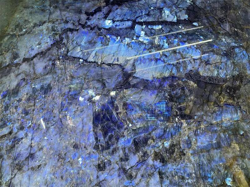 Lemurian Blue Labradorite Granite Countertop Slab