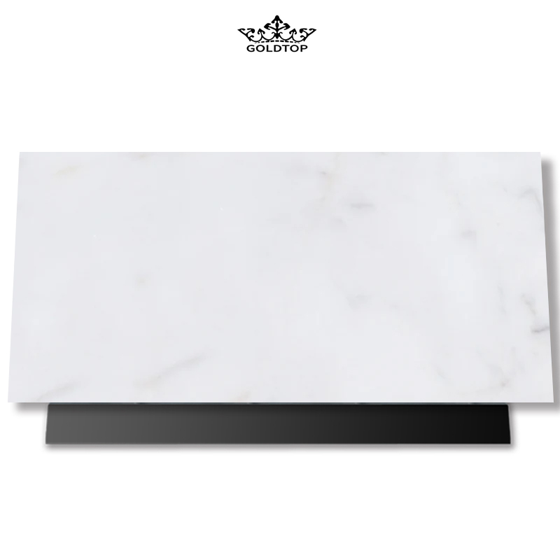 Arctic Glacier White Quartzite Slabs Tile With Black Veining