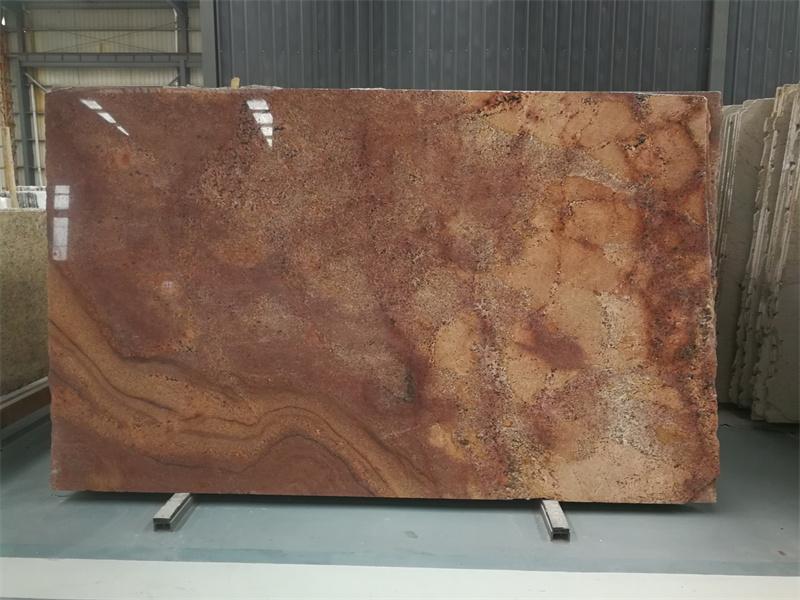 Antique Fantasy Brown Granite Slabs Countertops Customize