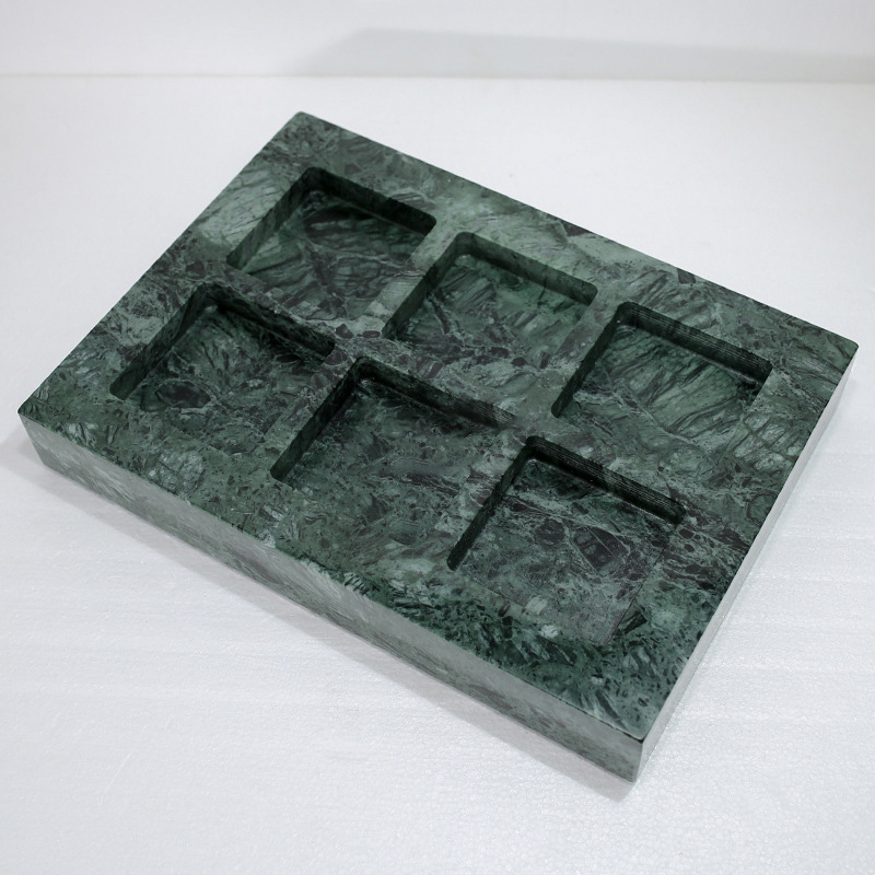 Natural Green Marble Tray Vanity Platter Base
