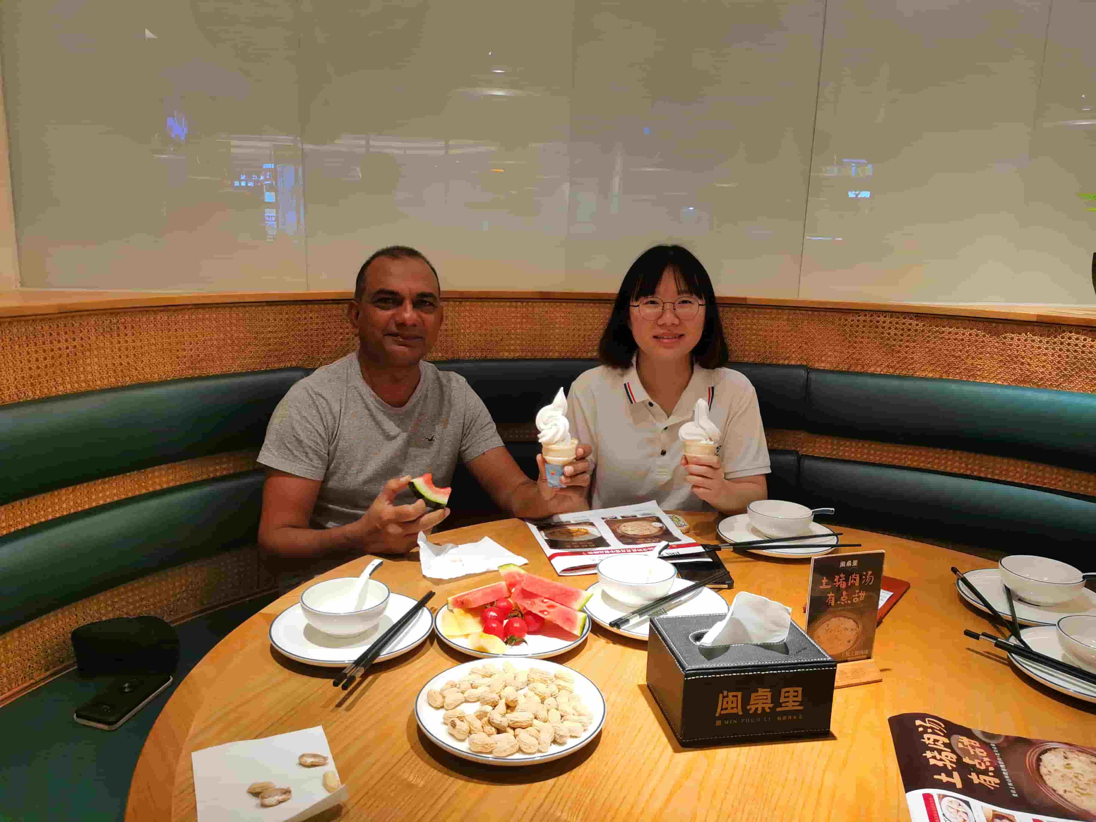 Partners from New York visit our company