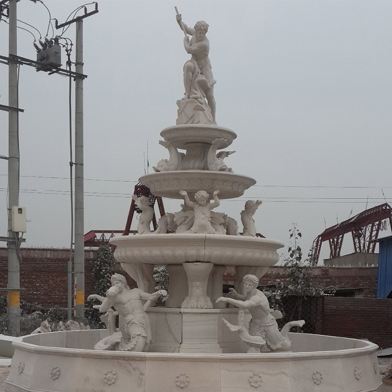 Marble Water Fountain Outdoor For Home Garden Customize