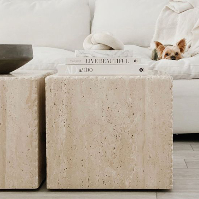 Square Marble Coffee Table Bedside Table Suppliers Customize
