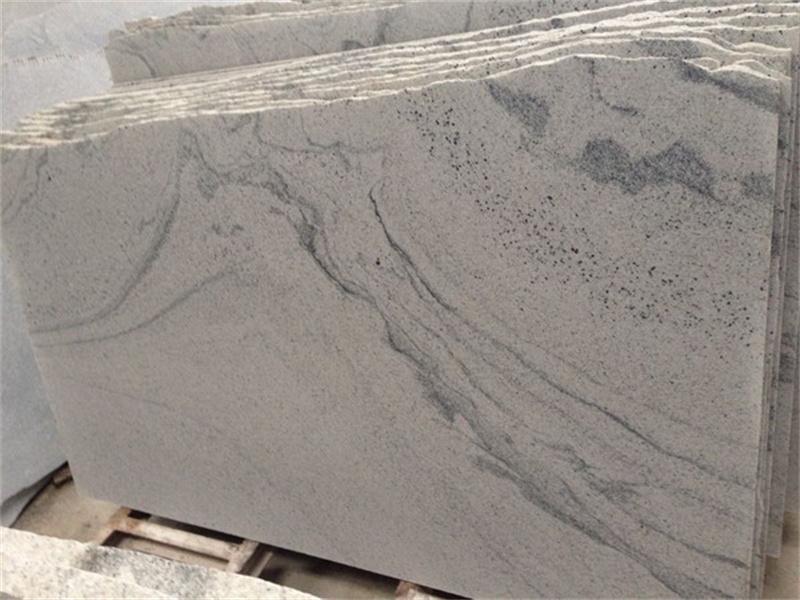 Viscount White Granite Countertop With Kitchen Backsplash