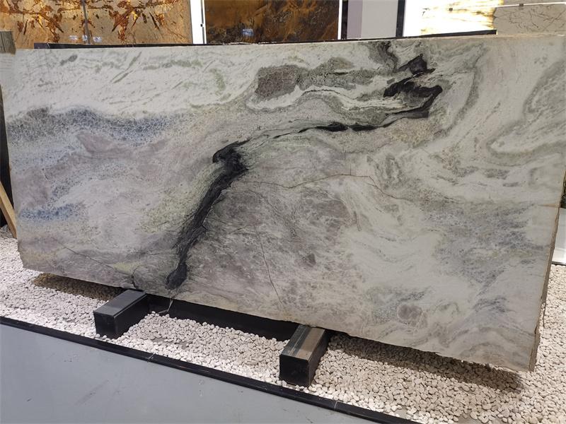 Brazil Blue Cristallo Sweet quartzite Slab