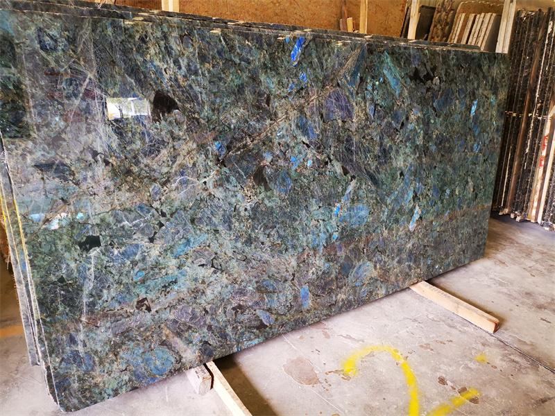 Blue Emerald Granite Slab