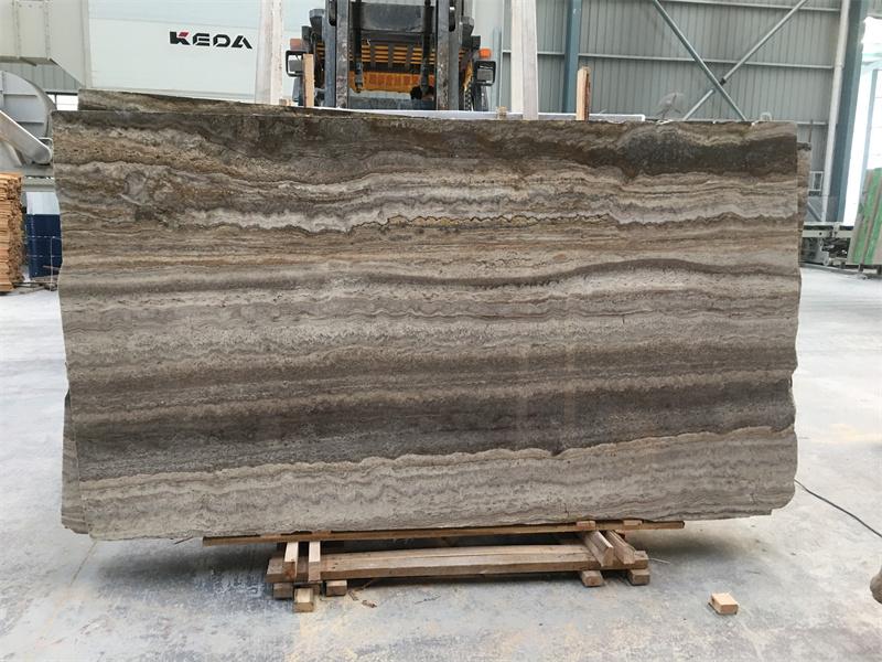 Iran Silver Grey Travertine Slabs