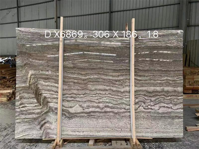 Iran Silver Grey Travertine Slabs