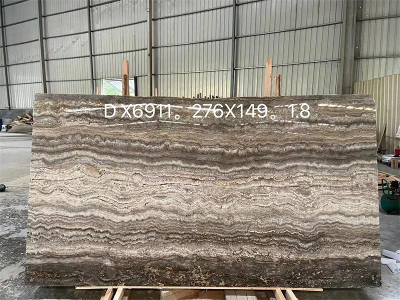 Iran Silver Grey Travertine Slabs