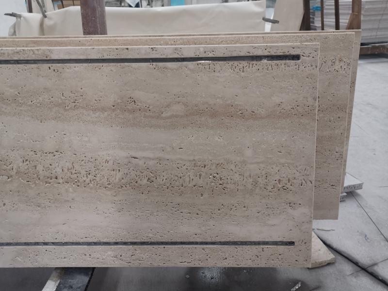 Grey Travertine Tiles Slabs 