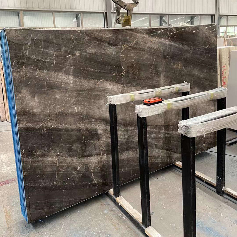 45 Degrees Greyish Marble Slabs 