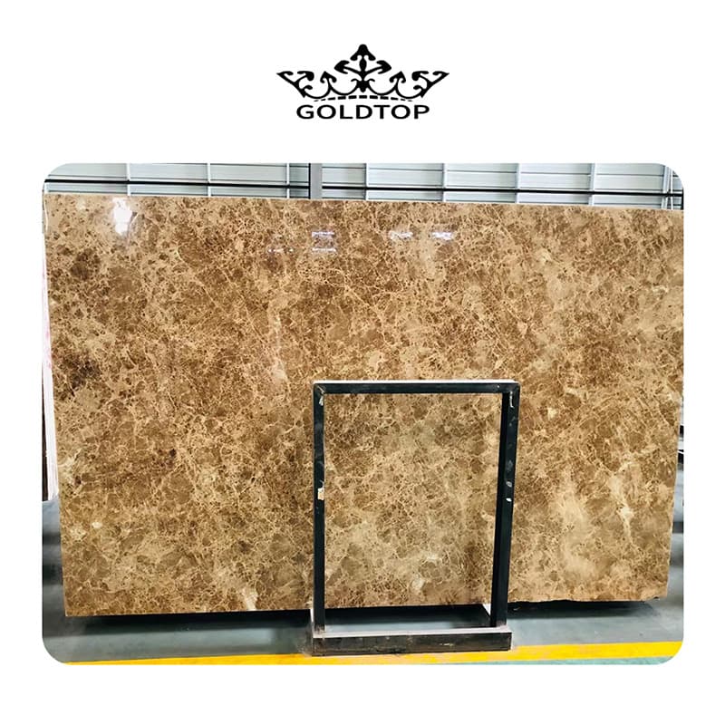 Light Brown Marble Crystal Slabs 