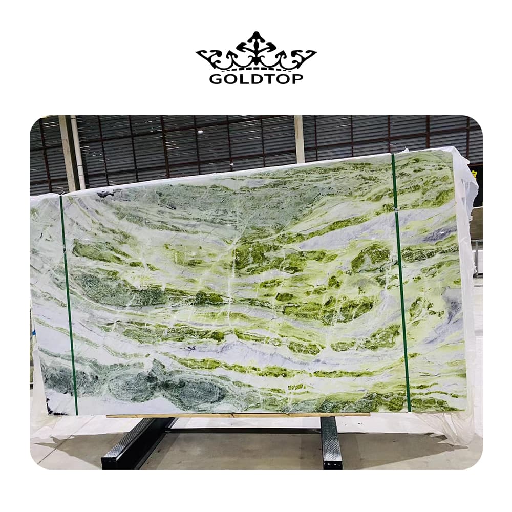 Irish green marble slabs stone countertpos