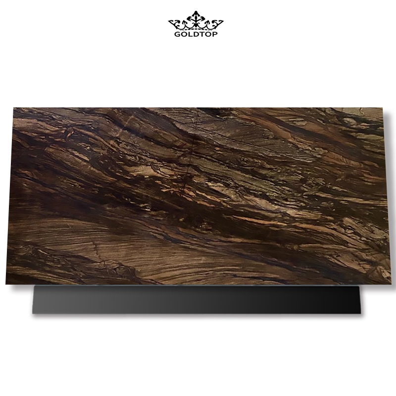 Sandalus Leathered Quartzite brown Countertops