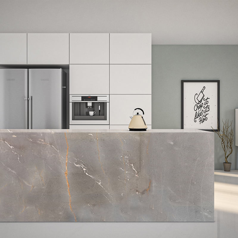 Louren grey gold marble slab countertops