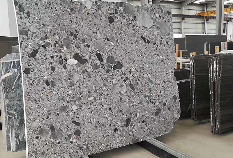 Ceppo grey marble slabs