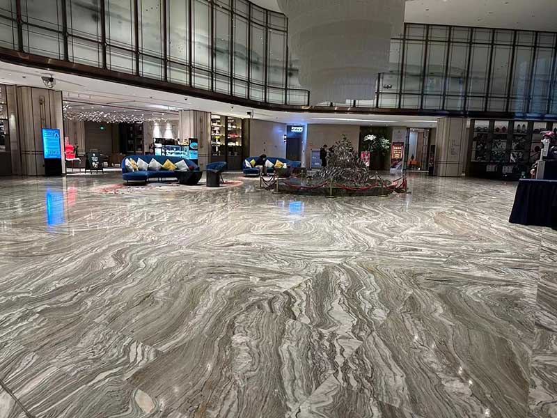 Cloudy wave marble for floor tiles