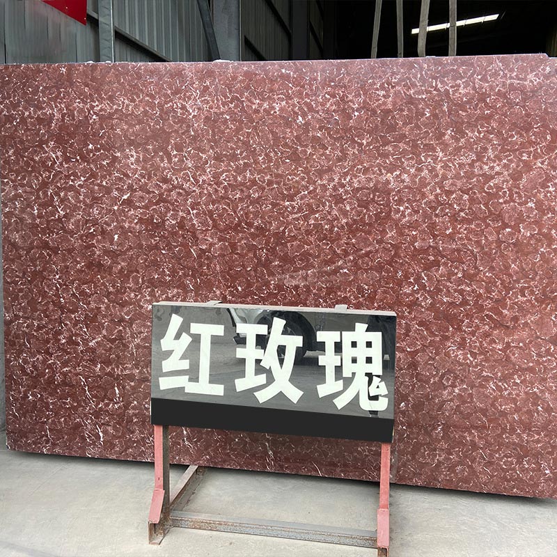 Red rose marble slabs