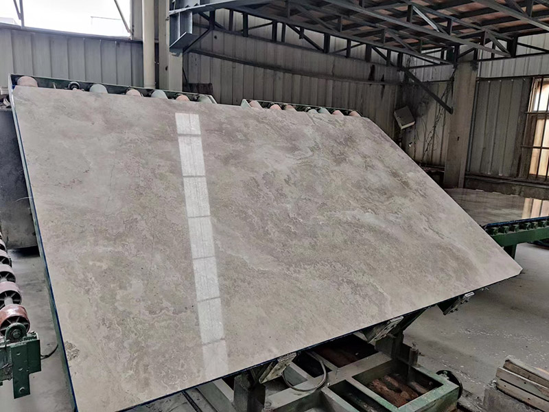 White wood marble slabs