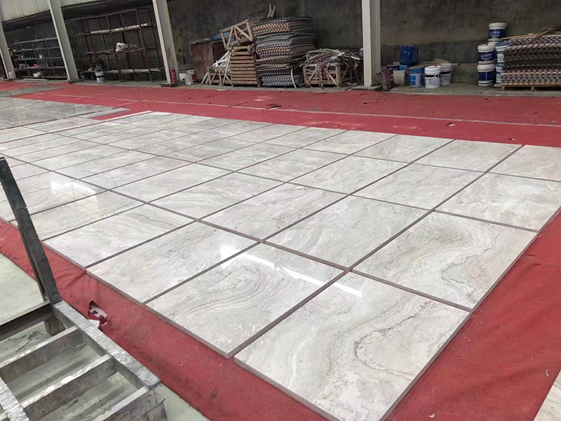 White wood marble tiles 