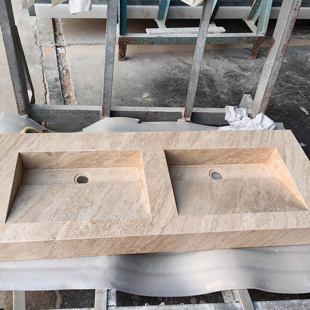 Calacatta Cappuccino Marble Bathroom Vanity Top