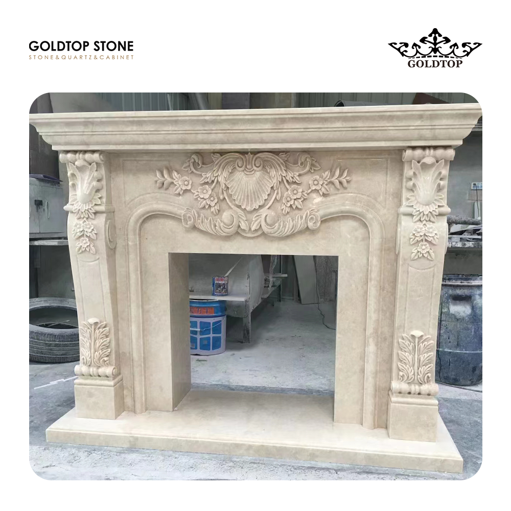 Marble Fireplace Surround Mantel Wall One Piece Wholesale