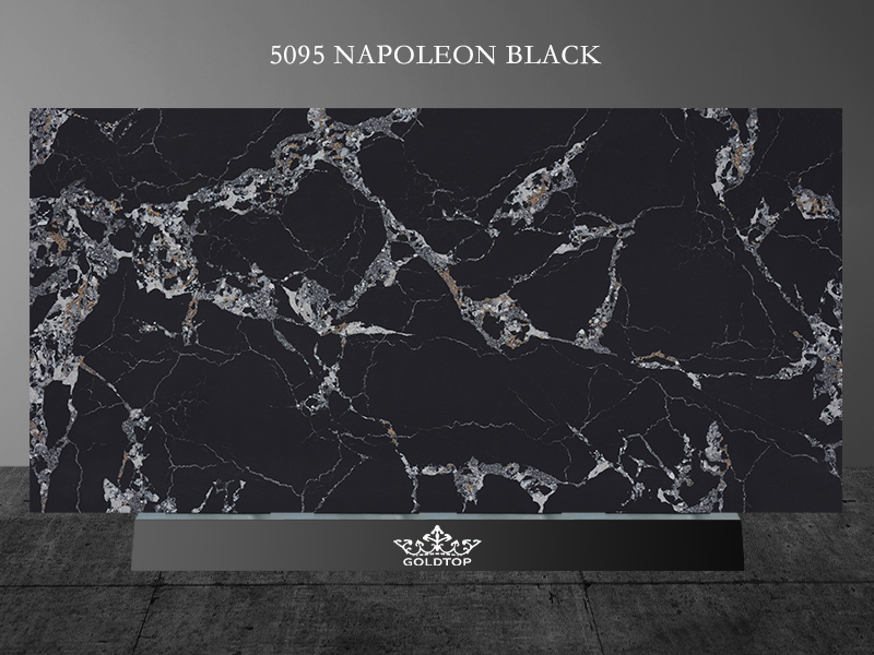 5095 Napoleon Black Quartz With White Veins Suppliers